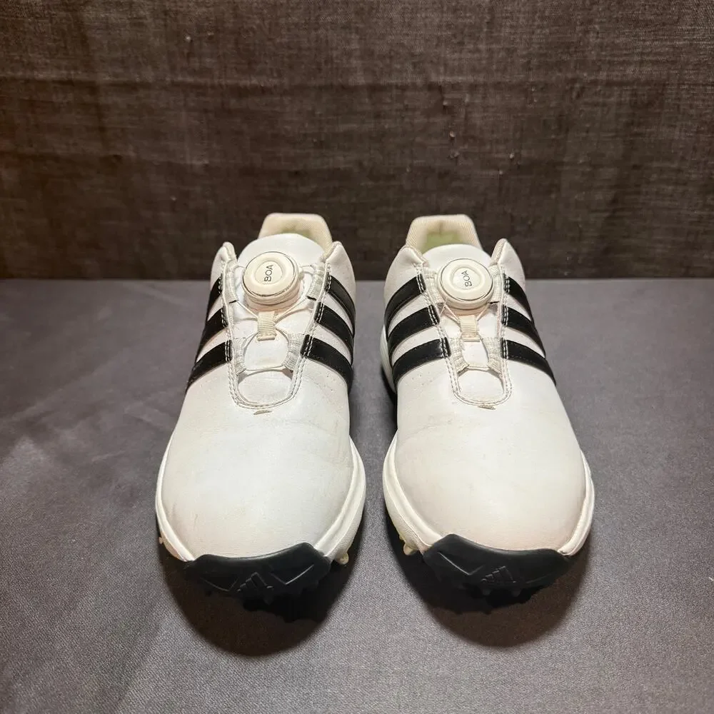 Adidas Junior Tour360 24 BOA Golf Shoes IF0268 White Black Green Spark Size 5